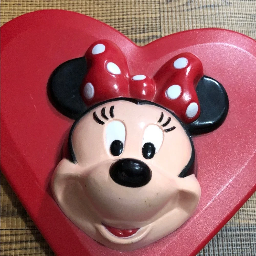 Disney Minnie Mouse Heart Jewelry Box - Red and Black